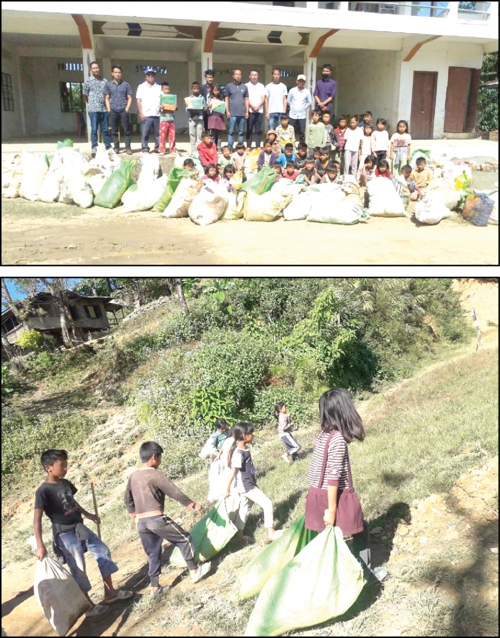 Members of Life Project, participants and others during the ‘Plastic pick-up competition’ at Yoruba village on October 17 last.